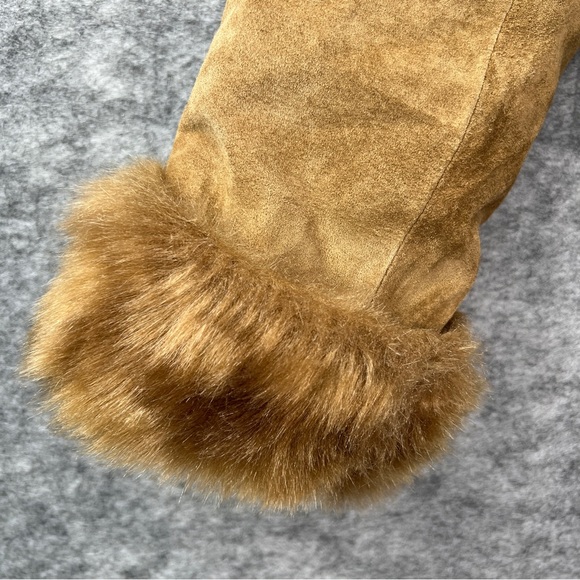 Alfani Suede Jacket w/ Removable Faux Fur Trimmed Quilted Shell Women’s Small - Picture 6 of 16